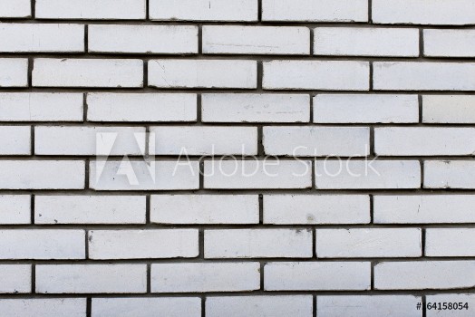 Picture of White brick wall Background and textures photography